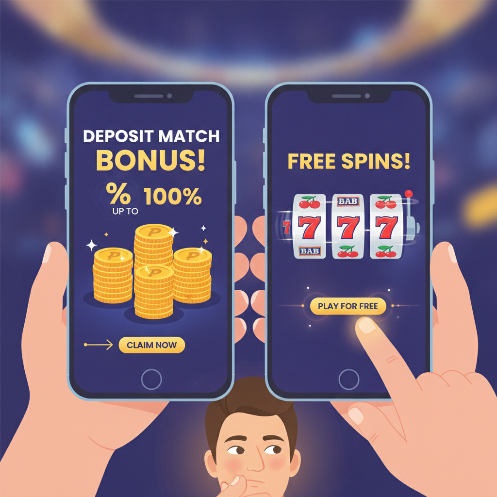 Illustration: Is the Majestic Win Welcome Bonus Worth It? Deposit Match vs. Free Spins